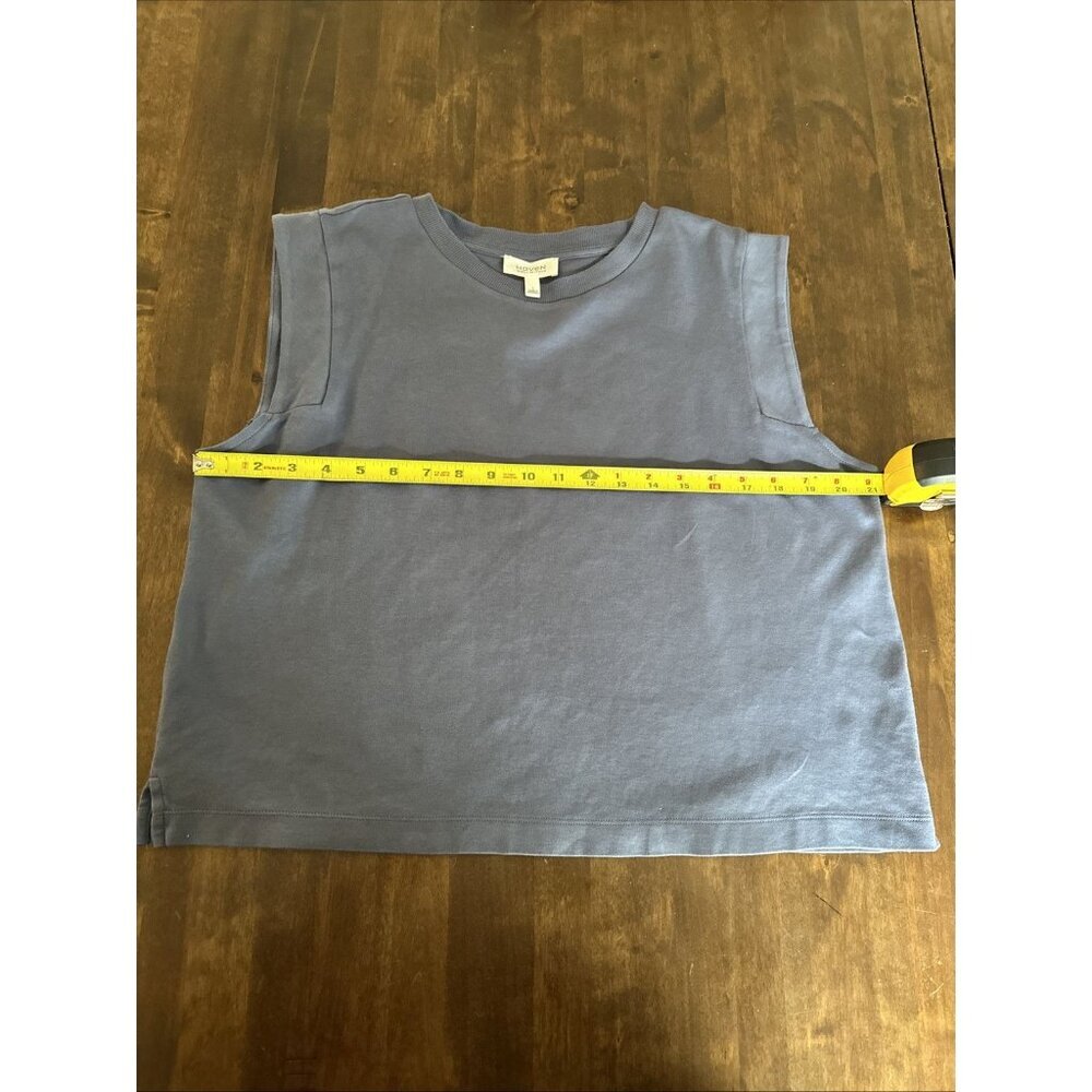 Haven Well Within Top Womens Tank Blue Minamalist Boho Lagenlook Sustainable - Picture 6 of 9